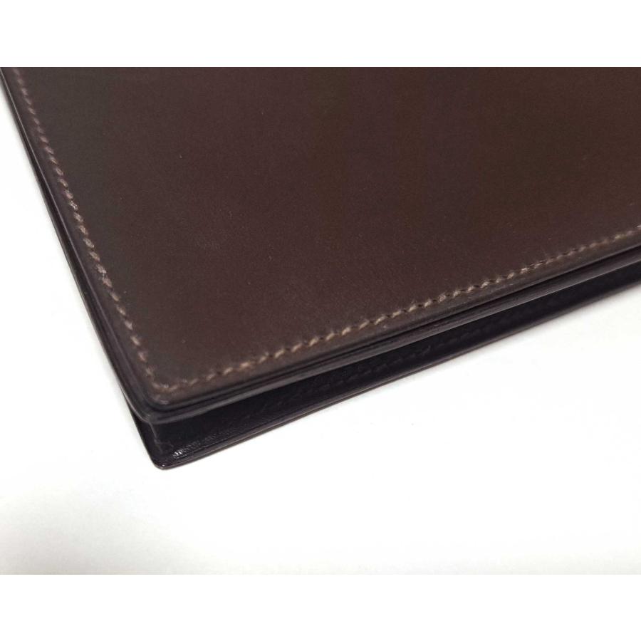 HERMES（エルメス） 二つ折り 長札入れ 長財布 長札入 茶色 レザー