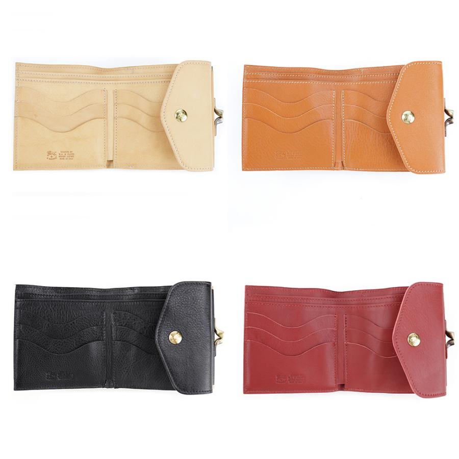 IL BISONTE（イルビゾンテ） 財布 二つ折り がま口 レザー 本革 SMW011