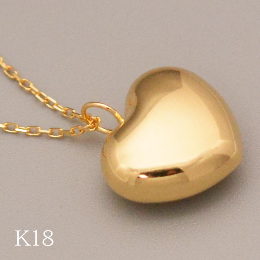 13mmハートペンダントwithロングネックレス K18イエローゴールド