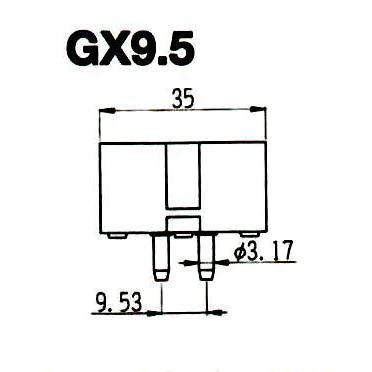JP100V500WC/G-2 ハロゲンランプ （丸茂電機） 口金：GX9.5 : プロ用