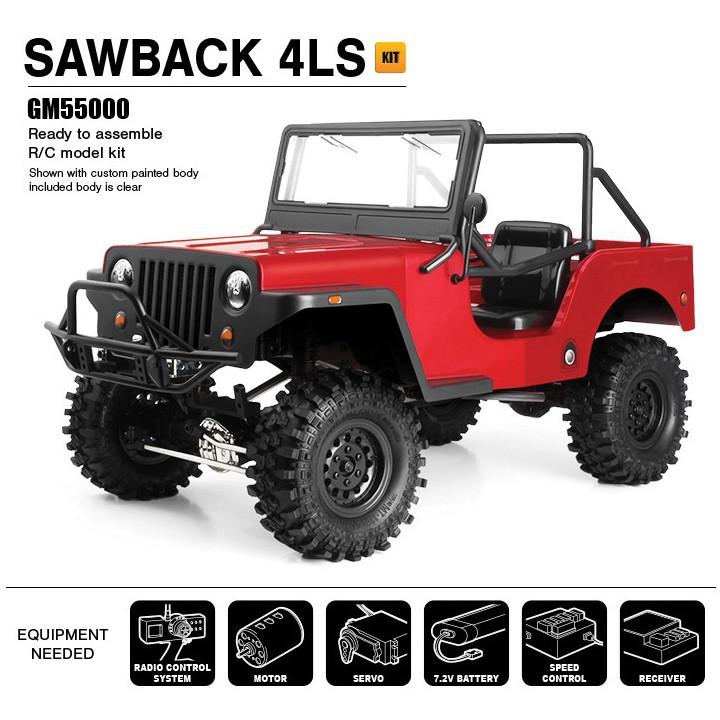 ラジコンカー オフロード 組立てキット SAWBACK BACK 4LS GM55000