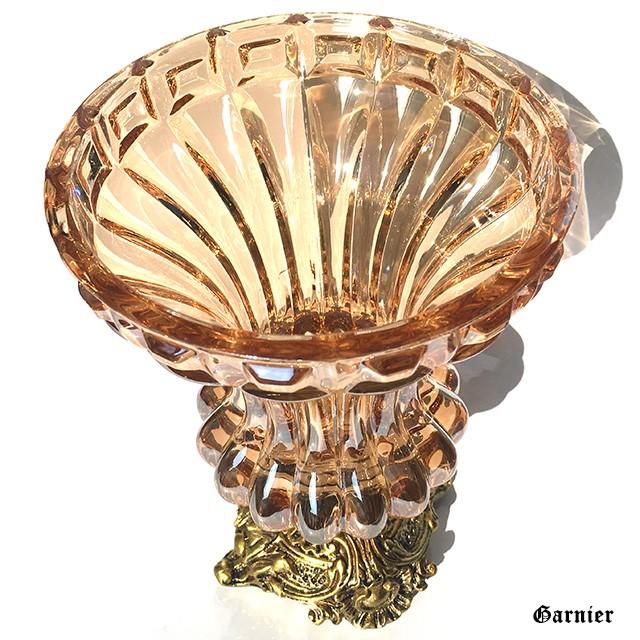 アンティーク 花瓶 フラワーベース ガラス クリスタル バロック調 装飾