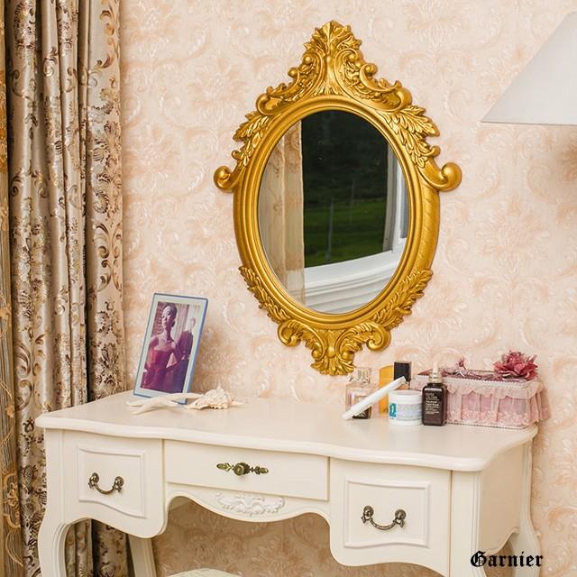 アンティーク調 ウォールミラー 壁掛け 鏡 ゴールド バロック調 装飾