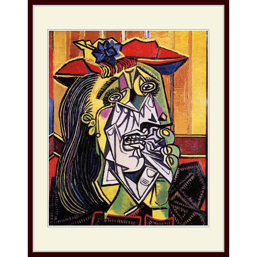 複製画・額縁付き・ピカソ・「泣く女」 : グーピルギャラリー - 通販
