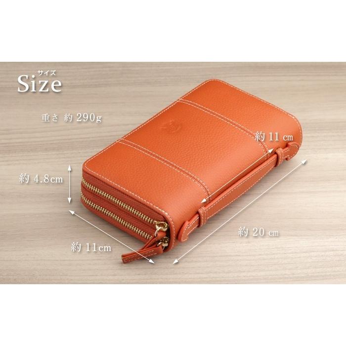 PRAGMA（プラグマ） 長財布 レディース 大容量 本革 ダブル ラウンド