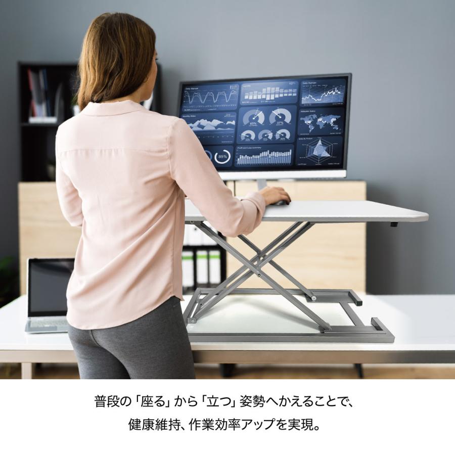 スタンディングデスク リフトアップデスク 折りたたみ 上下昇降式