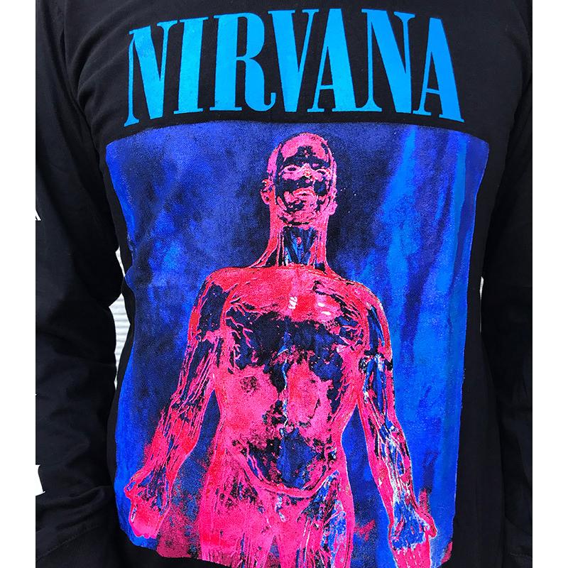 バンドtシャツ ロックtシャツ 長袖 NIRVANA Tシャツ ニルバーナ ロンt