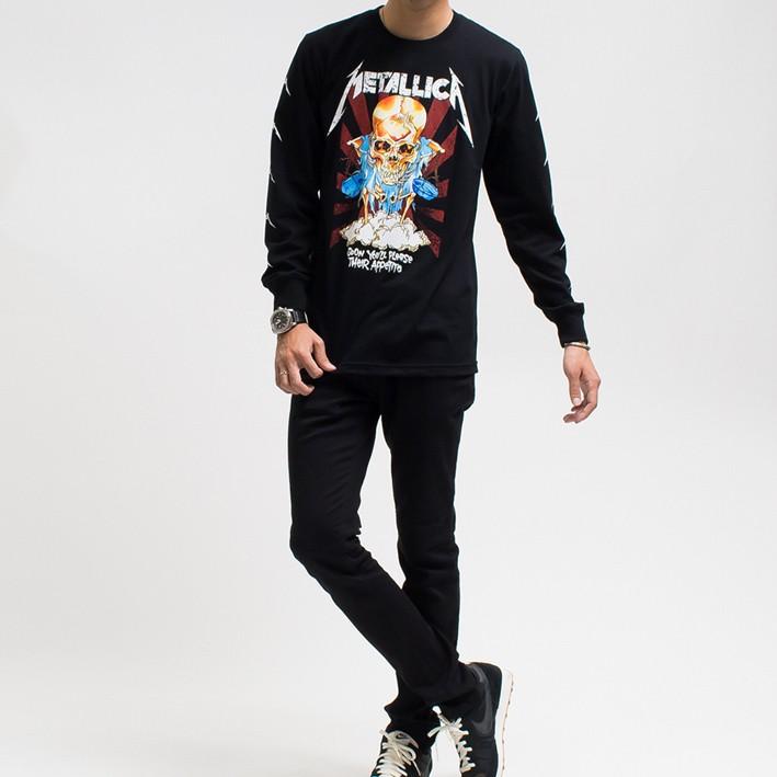 Metallica tシャツ メタリカ 長袖 ロングtシャツ ロンt バンドtシャツ
