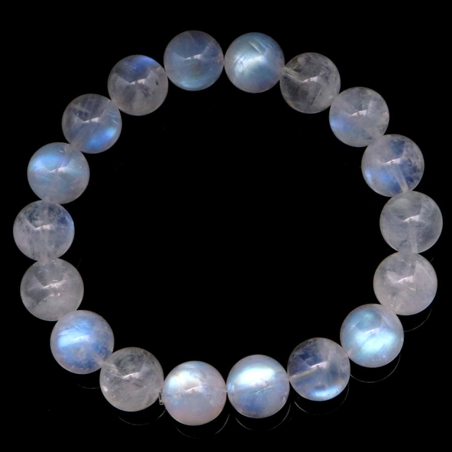 GOLD STONE レインボー ムーンストーン ブレスレット メンズ