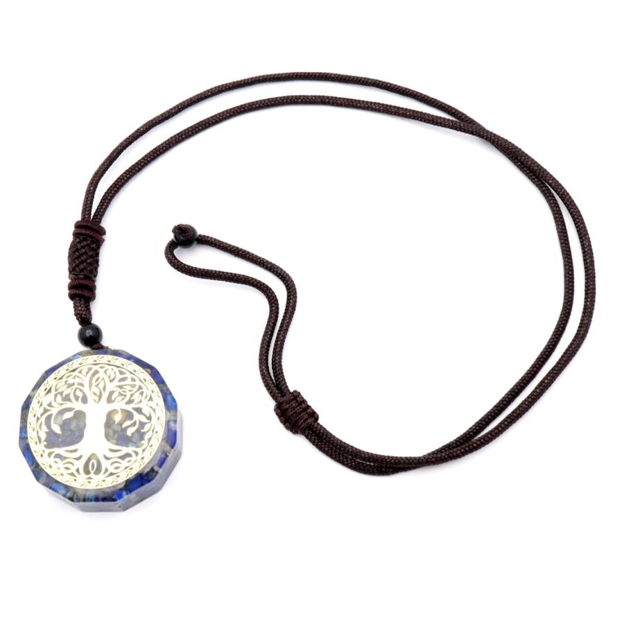 GOLD STONE オルゴナイト ペンダント ツリーオブライフ 生命の樹 幸運