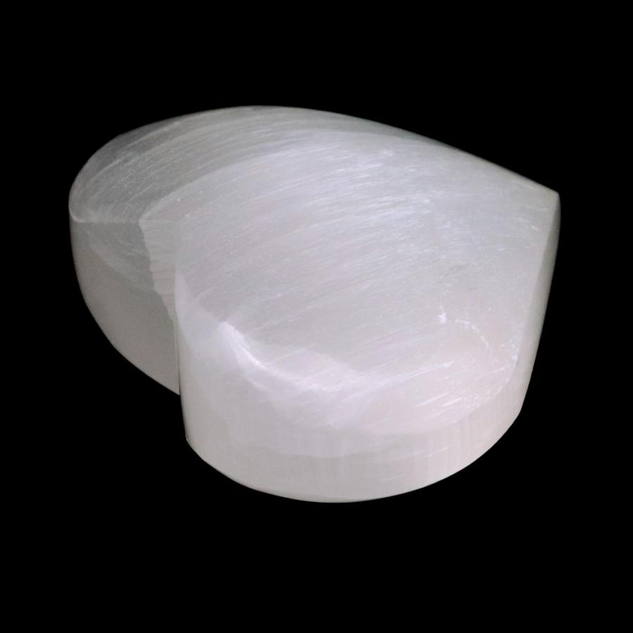 GOLD STONE セレナイト ハート シェイプ 置き物 モロッコ産 キャッツ