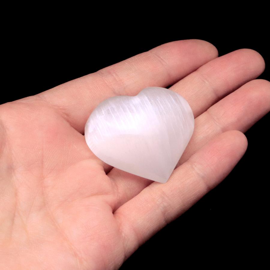 GOLD STONE セレナイト ハート シェイプ 置き物 モロッコ産 キャッツ