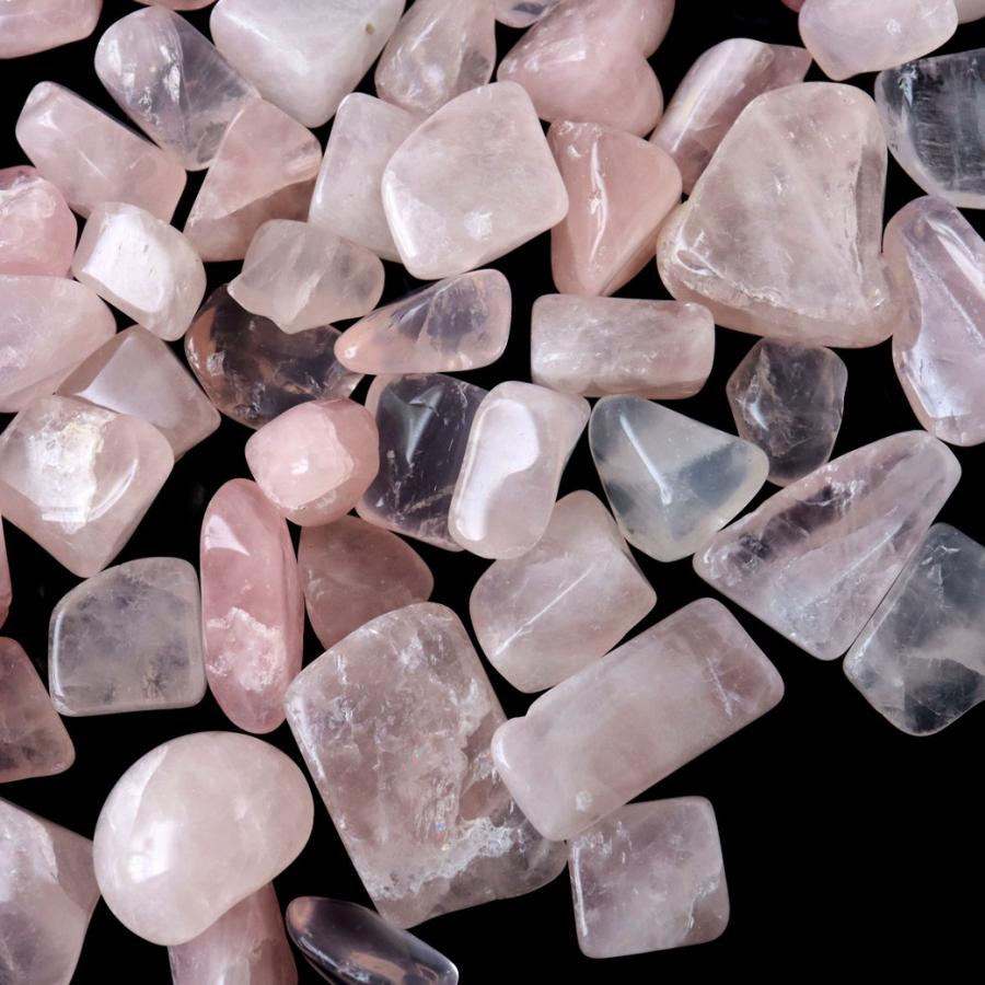 GOLD STONE ローズクォーツ さざれ石 本物 100g サイズ中 紅水晶 高