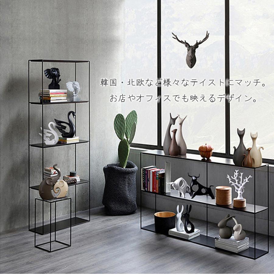 3点セット 家族の絆 アニマル アート オブジェ 韓国 北欧 陶器 親子