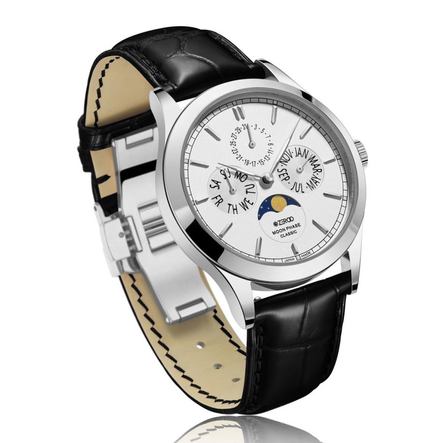 腕時計 メンズ 40代 ムーンフェイズ サファイアガラス 電池式クォーツ