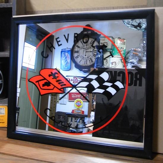 ウォールミラー シボレー CHEVROLET 壁掛け鏡 パブミラー : アメリカン