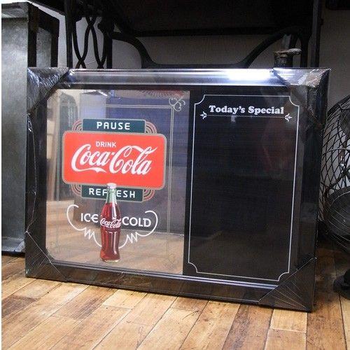 Coca Cola（コカコーラ） パブミラー メニューボード 鏡 アメリカ雑貨