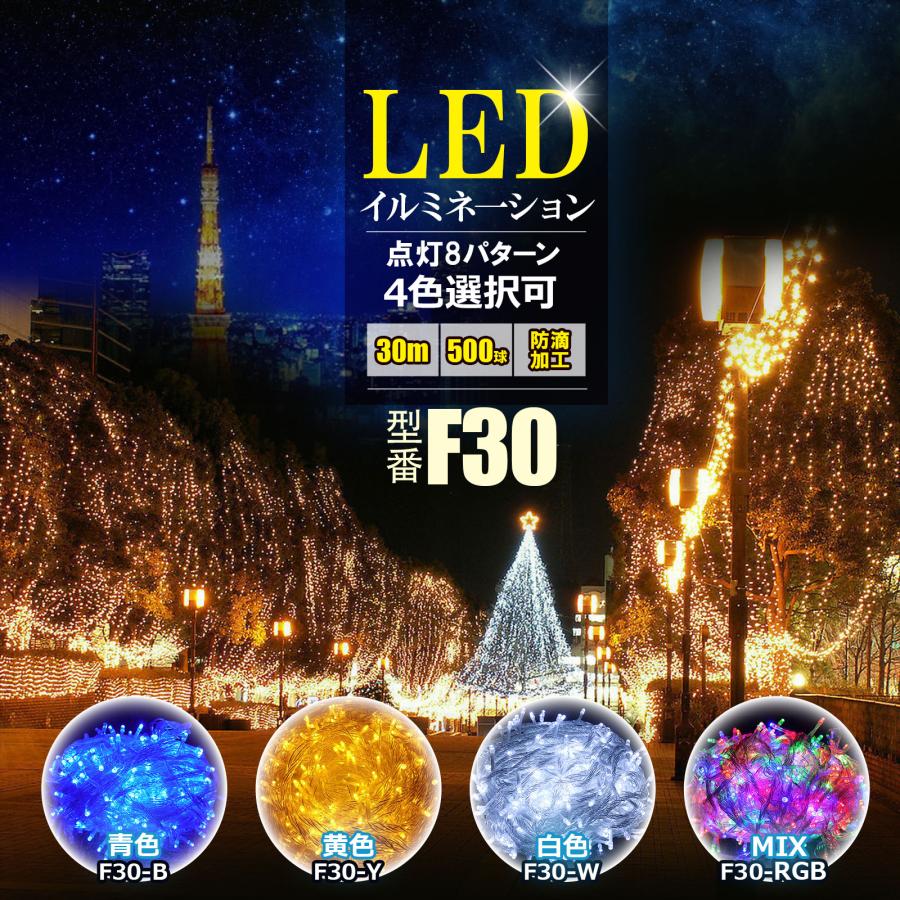 GOODGOODS（グッド・グッズ） 20個セット 500球 30M 青 LED