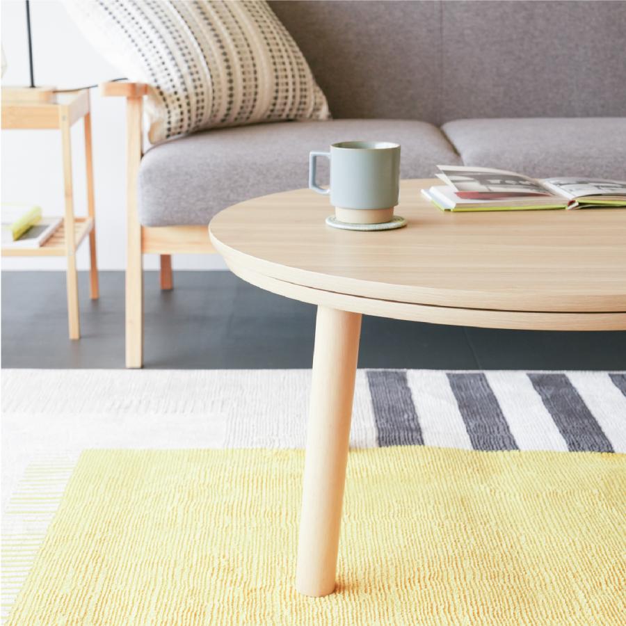 GOOD LIFE INTERIOR こたつ テーブル 円形 75cm こたつテーブル 丸型