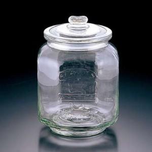 アンティーク風 ガラス製 クッキージャー 7.0L Lサイズ 専用パッキン付