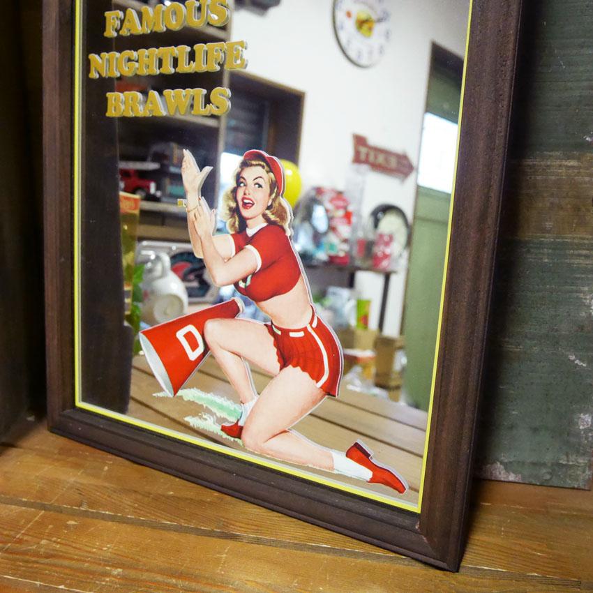 パブミラー BP E/Cheerleader インテリア ウォールミラー 鏡 PUB