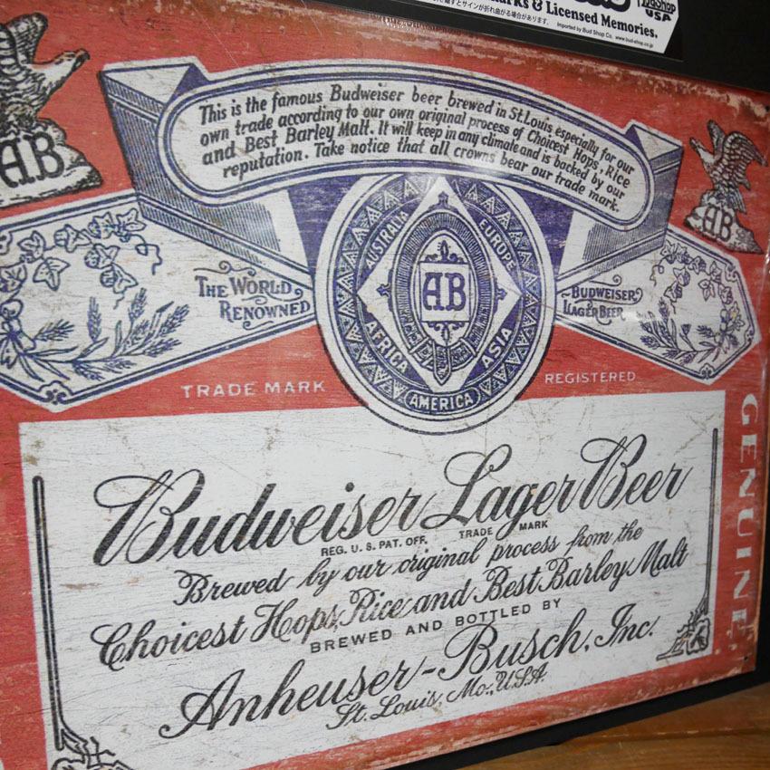 ブリキ看板 バドワイザー インテリア アンティーク BUDWEISER メタル