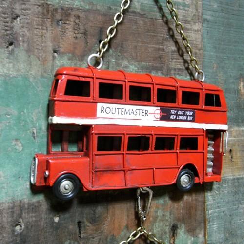 ロンドンバス ダブルデッカー オープン クローズ ノスタルジックデコ