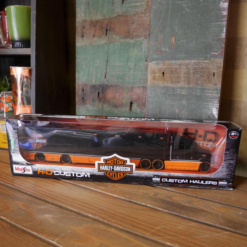 ハーレーダビッドソン トレーラー トラック インテリア 1/64 Maisto