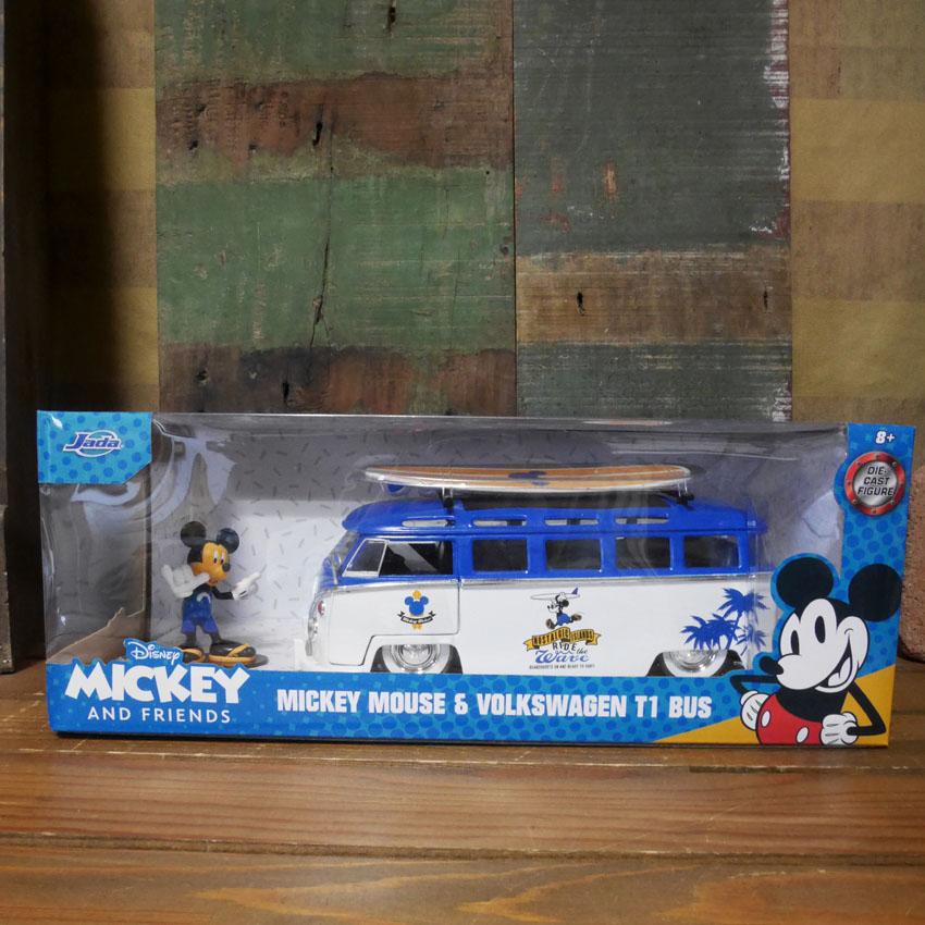 DISNEY レトロミニカー 1/24 JADA TOYS 1962 VOLKSWAGEN T1 BUS w