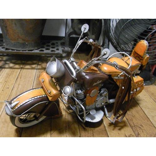 ブリキのおもちゃ インディアン バイク motorcycle western indian