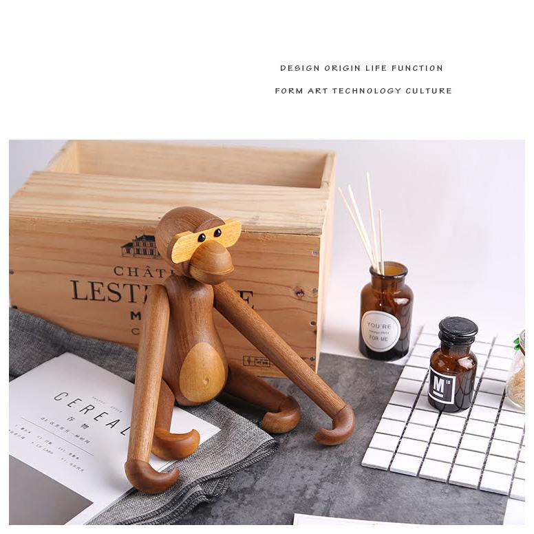 KAY BOJESEN DENMARK サル 大 木製 人形 置き物 サペリ材 カイ