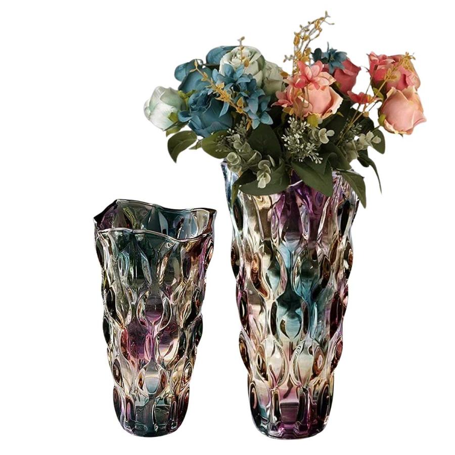 2個セット】花瓶 おしゃれ フラワーベース ガラス 金 生け花 ドライ