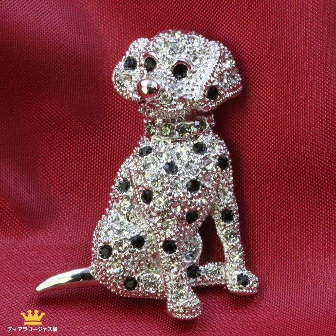 SWAROVSKI（スワロフスキー） ブローチ 犬 いぬ わんちゃん