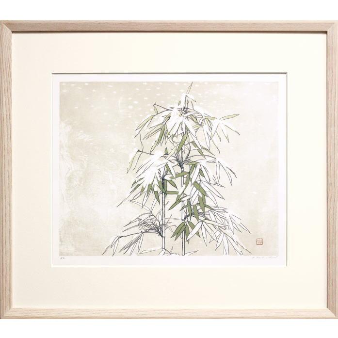 田渕俊夫 「 たけ 」 四季六題より オリジナルリトグラフ 石版画 版画