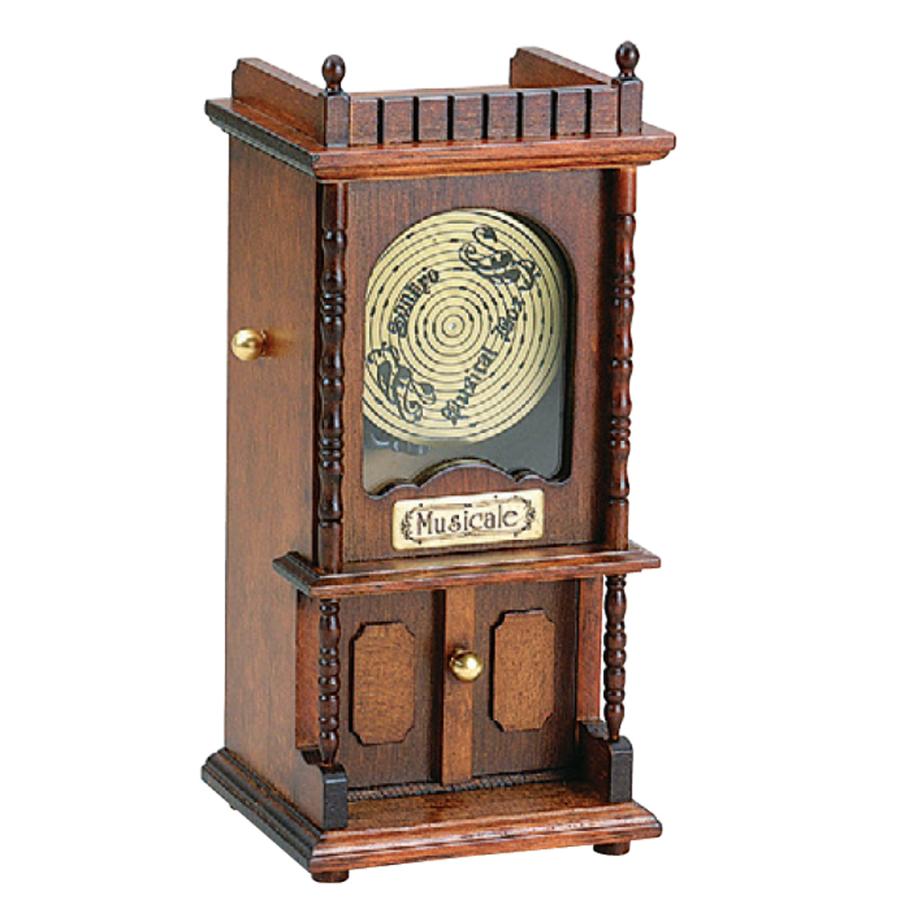 木製ミニアンティークオルゴール ディスクオルゴール ~カノン