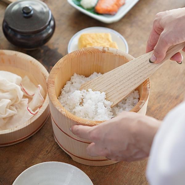 東屋 お櫃 二合 日本製 おひつ 木曽さわら 国産 山一 : がらんどう 手