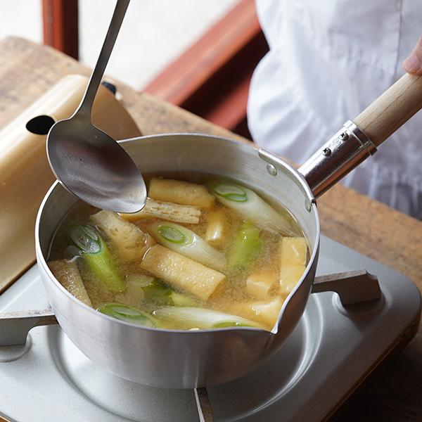 仔犬印（KOINU） アルミ雪平鍋 両カラス口 18cm 行平鍋 片手鍋 ガス 直