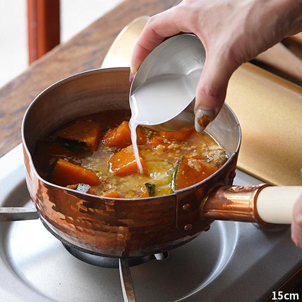 中村銅器製作所 銅行平鍋 18cm 銅製 雪平鍋 片手鍋 日本製