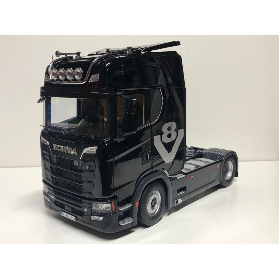 NZG 1/18 Scania V8 730S 4x2 Tractor black スカニア トレーラー