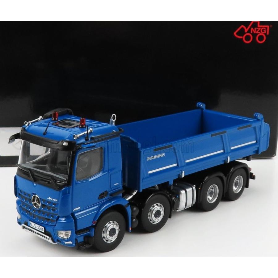 NZG 1/50 Mercedes Benz Actros 4151 8x4 MEILLER KIPPER ブルー