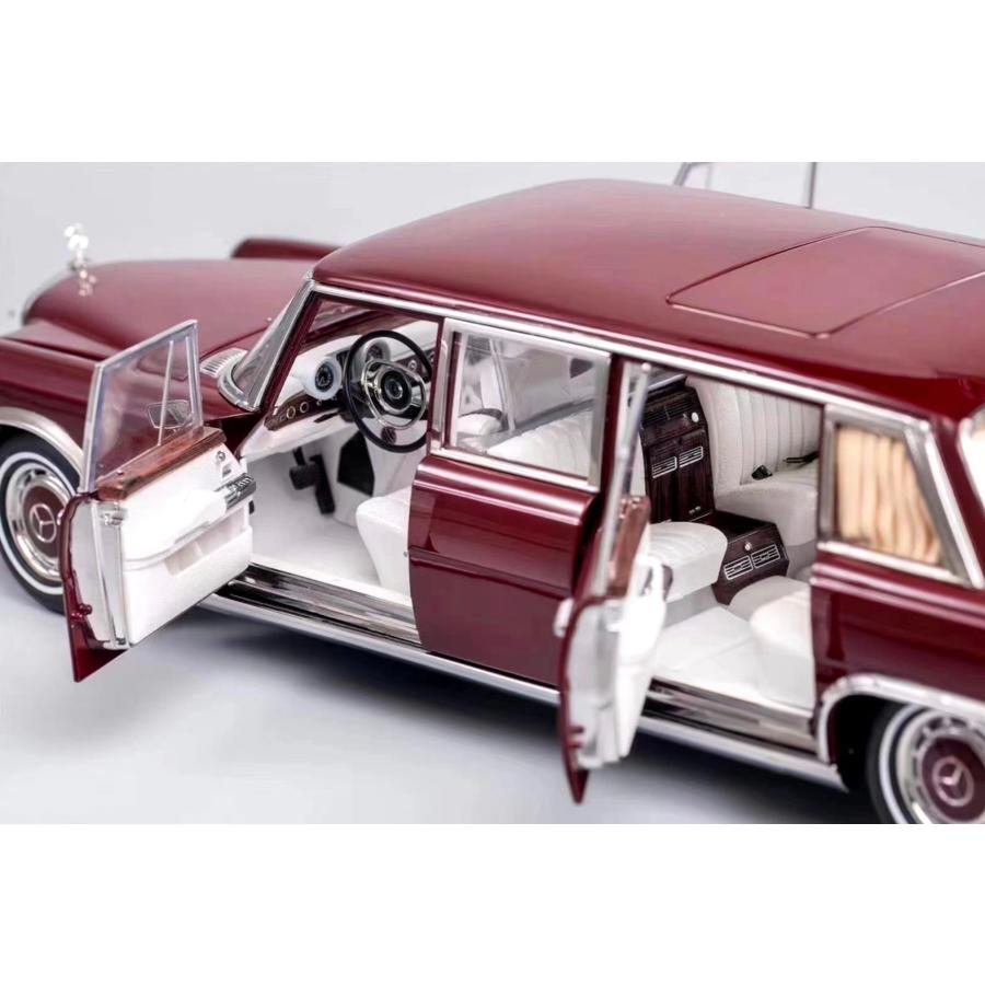 NZG 1/18 Mercedes Benz 600 Pullman W100 1968-1980 wine red