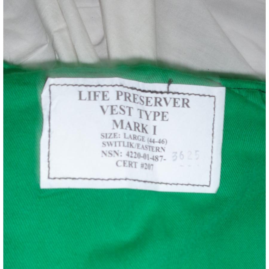 米軍 デッキ・クルー・ライフプリザーバー・ベスト グリーンカラー