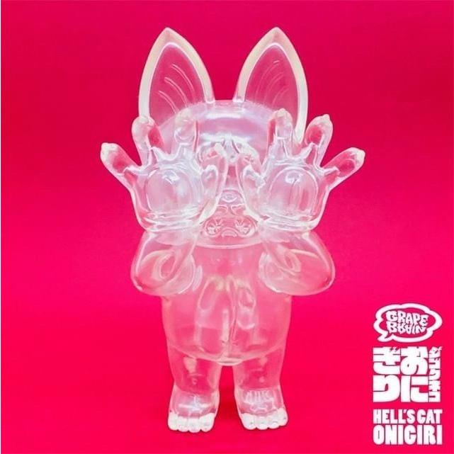 GRAPE BRAIN グレイプ ブレイン ジゴクネコ おにぎり クリア ソフビ