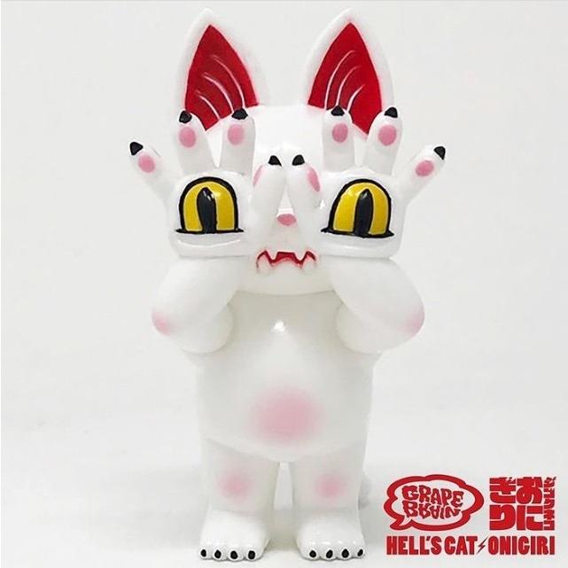 GRAPE BRAIN グレイプ ブレイン ジゴクネコ おにぎり 白 ソフビ