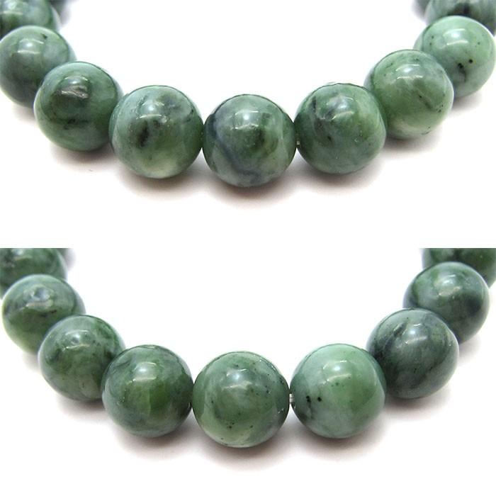 日高翡翠ブレスレット 10mm AAランク 北海道 日高市 日本の石 稀少価値
