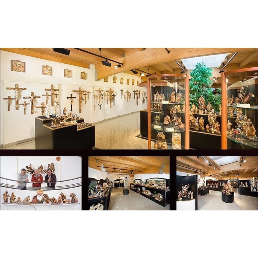 創業100年《レーピ》木彫り 聖母マリア像 30cm「ルネサンス」聖母子像