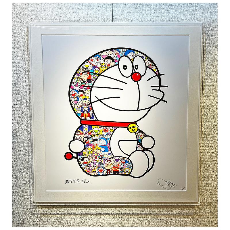 村上隆 おすわりドラえもん〜毎日大変だよのび太くん 特注アクリル額装