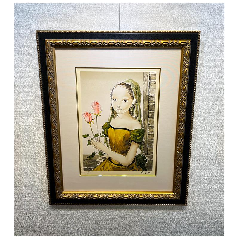 藤田 嗣治【花を持つ少女】限定300部／シルクスクリーン : Gallery Gen