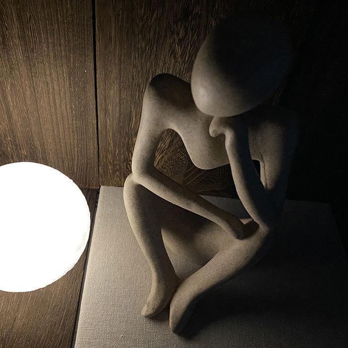 3人 3体 置物 雑貨 おしゃれ インテリア 考える人 オブジェ 飾り