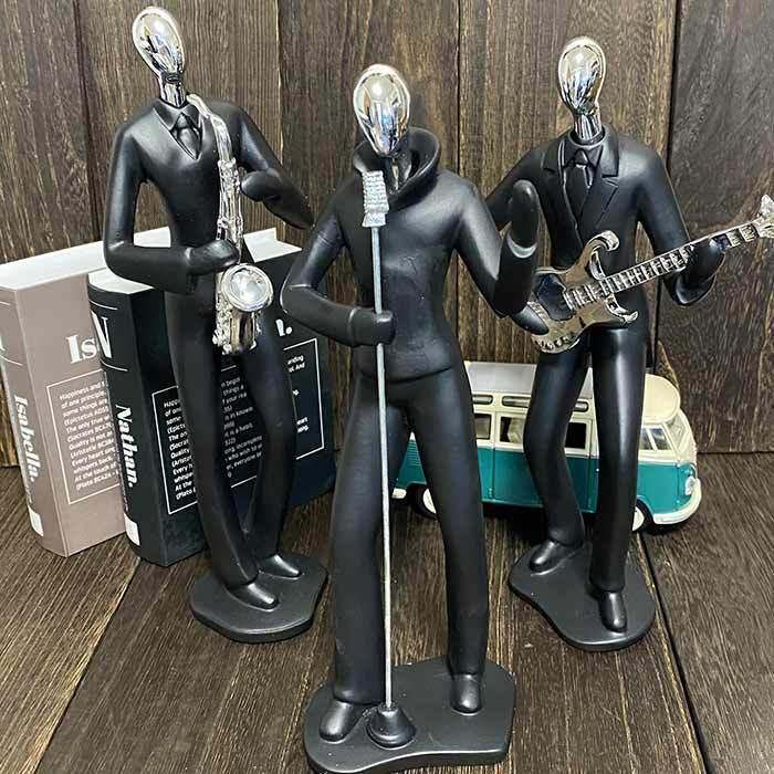 バンド 置物 ミュージシャン バンドマン インテリア ヴォーカル ベース